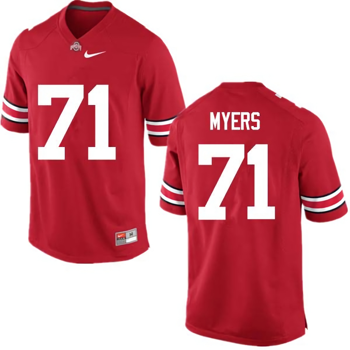 Josh Myers Ohio State Buckeyes Men's NCAA #71 Nike Red College Stitched Football Jersey DTN0856ZY